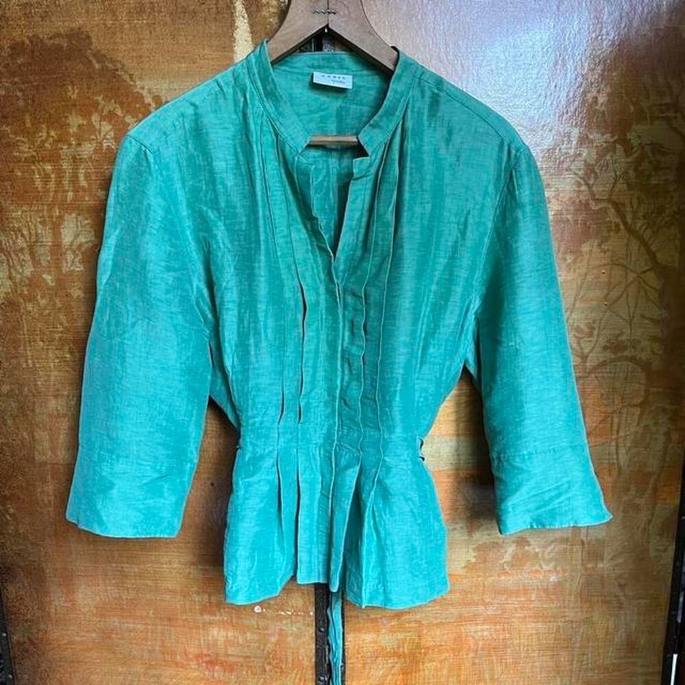 Akris Punto linen & silk blouse